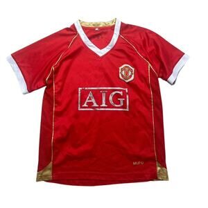 Nike Manchester United Jersey Small Rooney 8 Soccer Football Shirt Adults Red